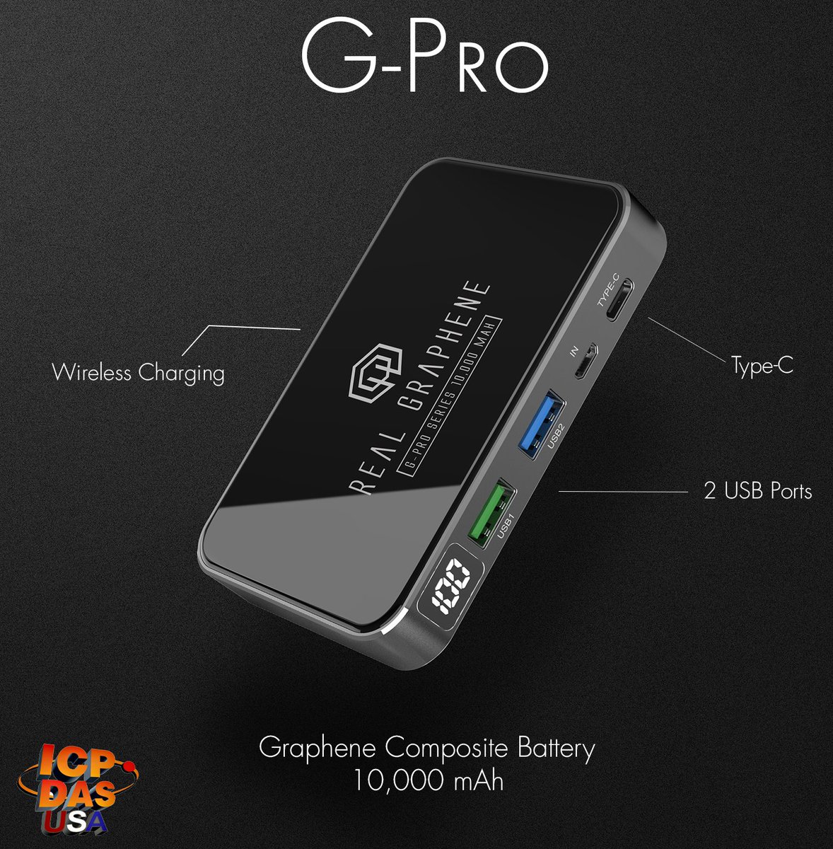 icpdasusa's tweet photo. Have you checked out our G-Pro graphene battery?🔋⚡  It's a 10,000 mAh power bank that fully charges in just 50 minutes! Learn more: https://t.co/ZC9Cux9YHP

#battery #powerbank #graphene https://t.co/Mm1EpKGKuE