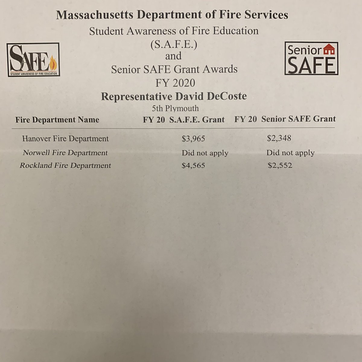 Rep. David DeCoste tweet media