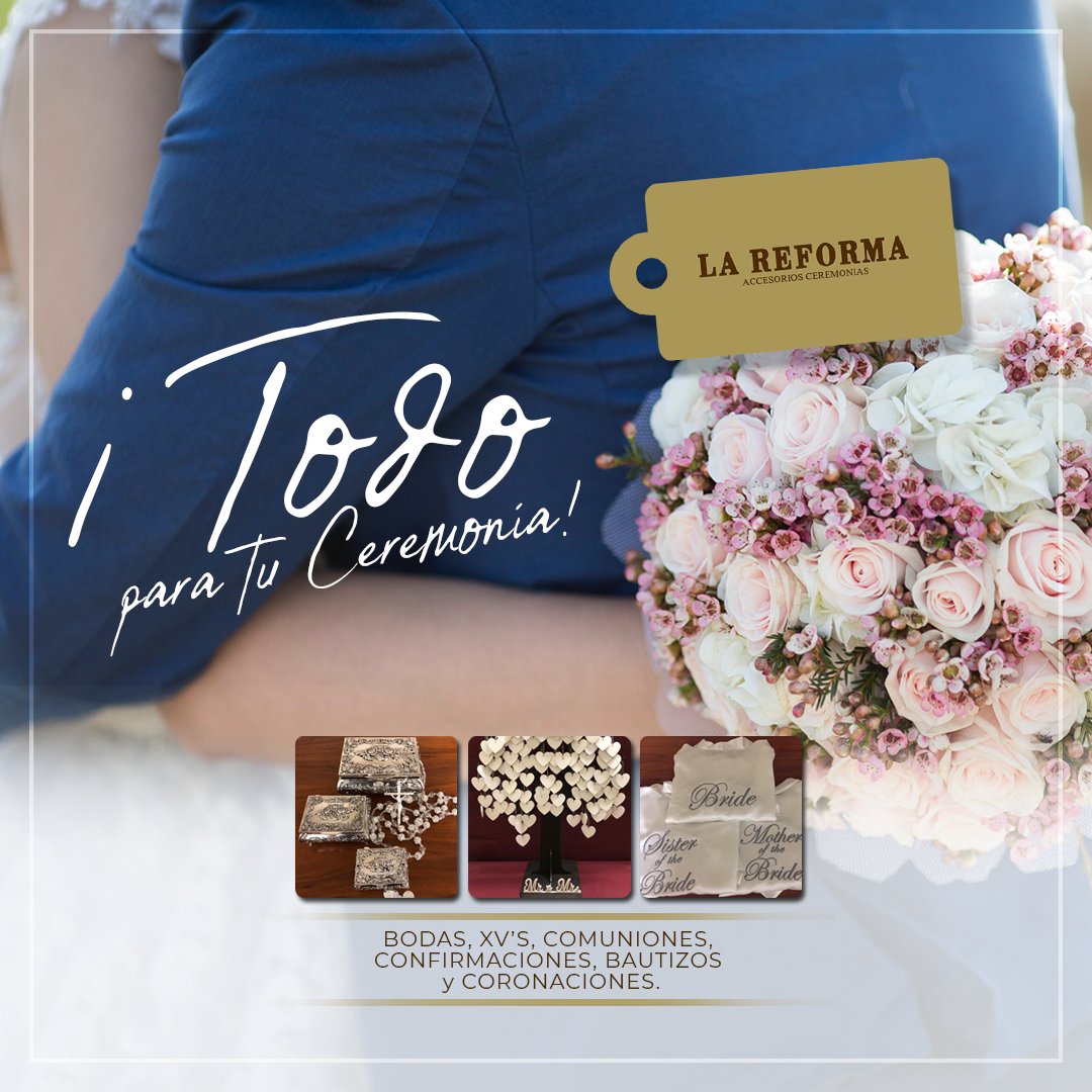 lareformamty's tweet photo. Ven a LA REFORMA y encuentra TODOS los accesorios para tu evento 😉
¿Ya checaste tu lista de pendientes?😱
✨ BODAS
✨ XV’S
✨ COMUNIONES
✨ CONFIRMACIONES
✨ BAUTIZOS
✨ CORONACIONES

Te esperamos en 📍 Avenida Morelos 346 Ote. Monterrey, N,L.🙌 https://t.co/gdwQWef2Q1