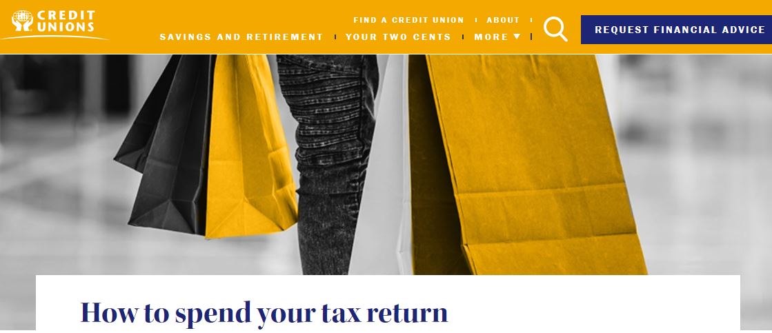 ProgressiveCU's tweet image. Don’t want to cringe the next time you think about how you spent your tax return? We’ve got you covered. Make the most out of your return this year. bit.ly/33saRaO