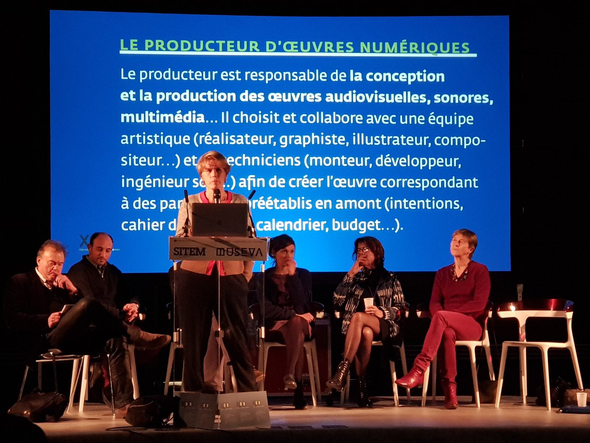 peinadormarta's tweet photo. Presentation #XPO nouvelle Fédération des concepteurs d’exposition Histoire vision et projets @adelinerispal Los profesionales de los proyectos expositivos en Francia se unen en 1 asociación #escenografos #museógrafos productores de proyectos digitales grafistas #Sitem2020 https://t.co/GiUVy4MF7w