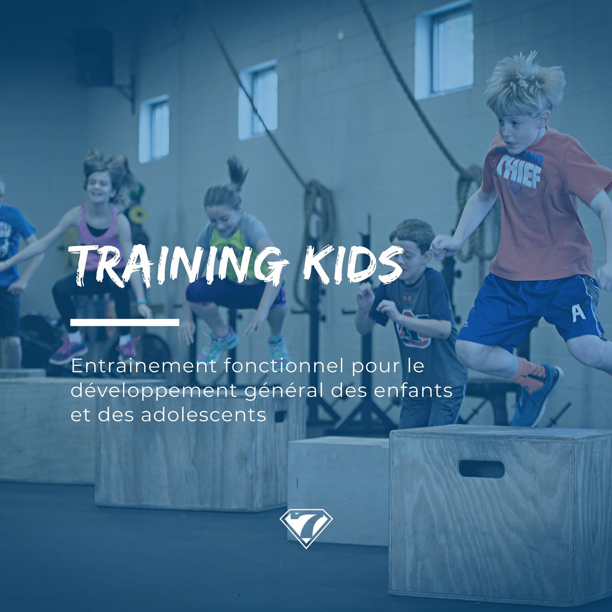 SUPER7asso's tweet photo. NOUVEAU ! Training Kids 🦸

Nos cours apprennent aux enfants et adolescents à bien bouger de façon innovante, naturelle et efficace grâce à des exercices ludiques et des jeux pour leur développement et leur bien-être général.

#CrossFit #sportsante #ess https://t.co/ICOg4RlFPc
