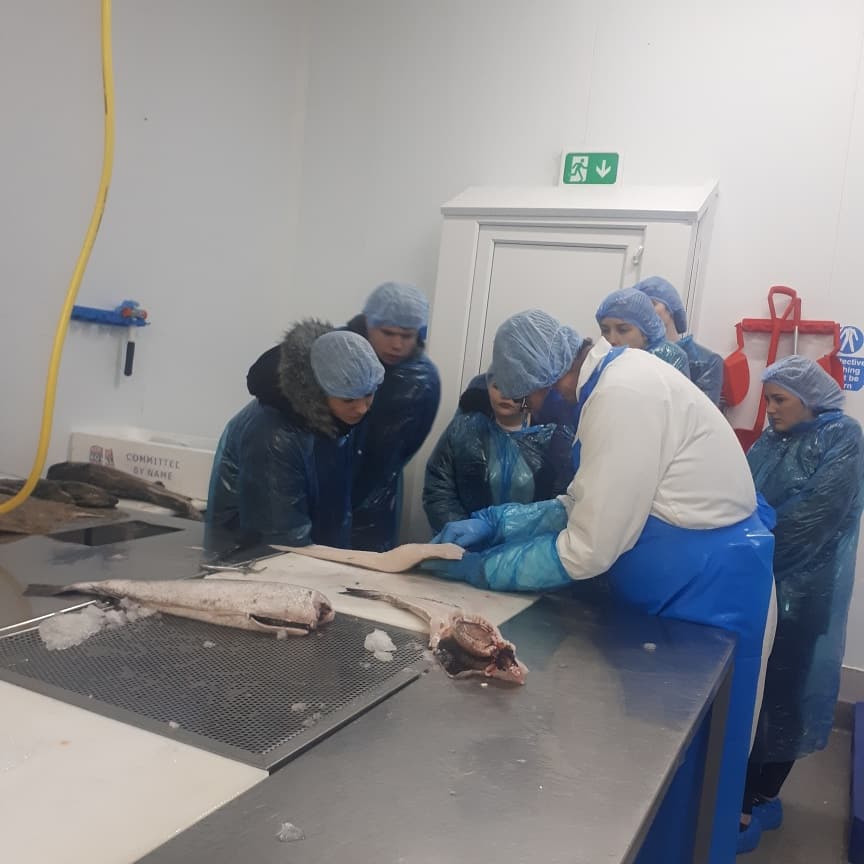 Our Level 1 Students had an amazing and insightful experience on a tour of @mjseafood, Warrington. A massive thanks to Mark Ormiston. A long time friend of ours. #teamHAC @wvrcollege