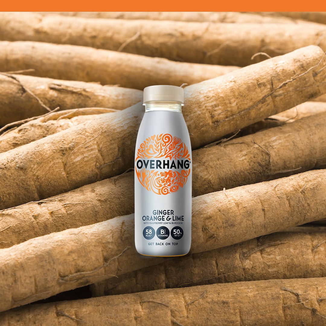 ✅ Cleansing burdock root (yes, just like the old dandelion and burdock tea) in every bottle of Overhang. Used in tinctures, remedies and elixirs for thousands of years, you can't go wrong with a daily dose. 
🔍 overhangdrinks.com/store-locator