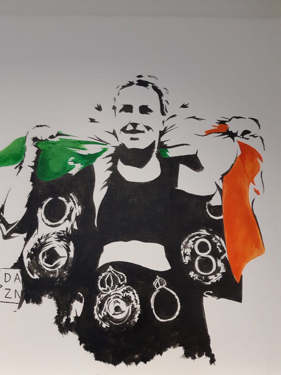 The new <a href="/KatieTaylor/">Katie Taylor</a> mural gone up at the Ilen River Boxing Club in Skibbereen. Inspiring the next generation of West Cork boxers <a href="/BPPboxing/">Brian Peters</a> <a href="/GavanCasey/">Gavan Casey</a>