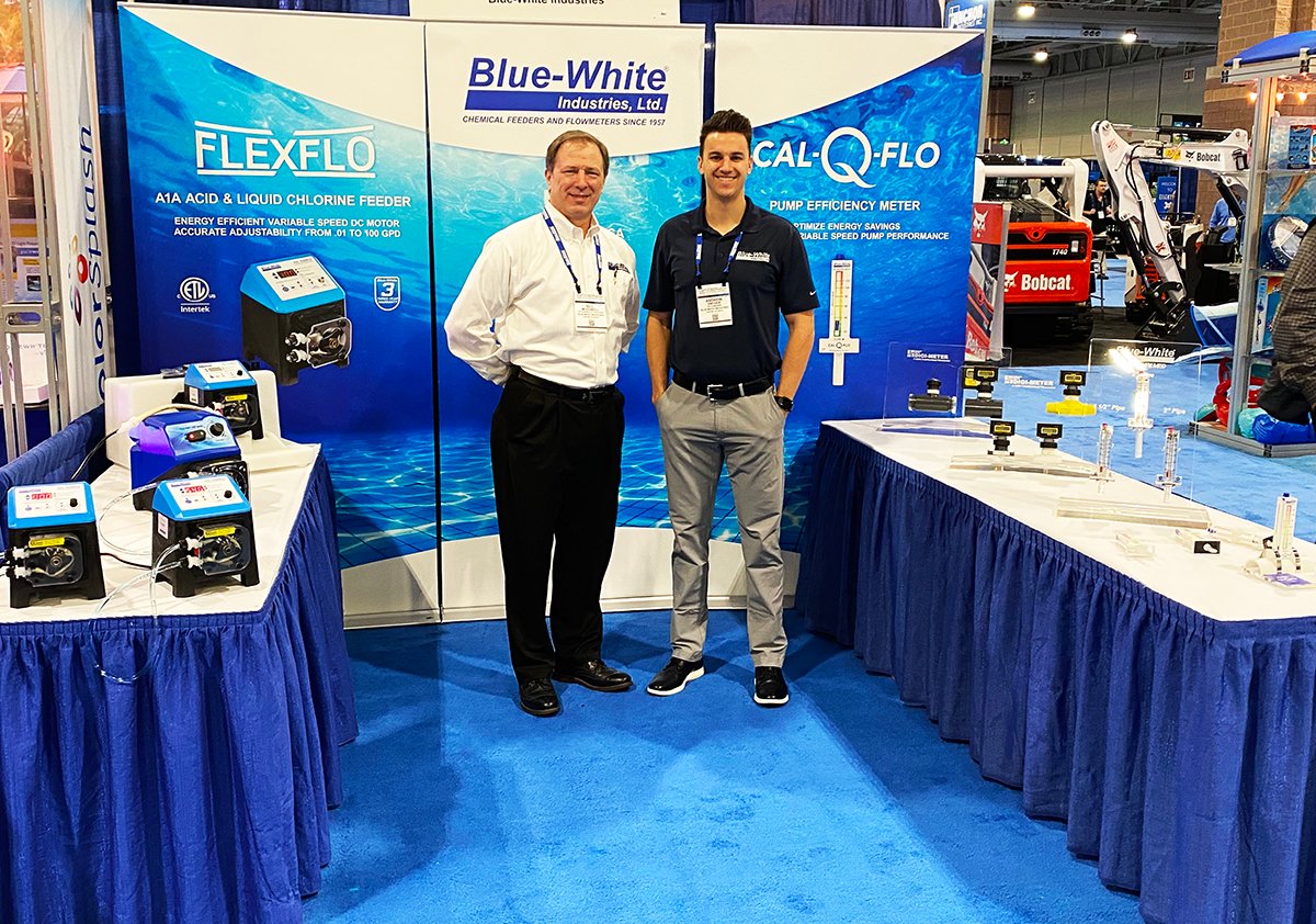 BlueWhiteInd's tweet image. Stop by Booth 3736 at NESPA, meet Blue-White VP of Operations Bill McDowell and Sales Manager Andrew Snyder. They'll be happy to tell you all about the most Innovative NEW products to hit the Pool Industry in Decades! #nespa #bluewhite #poolspa #aquatics
