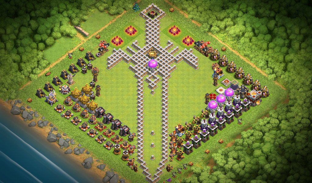 Clash Champs on Twitter: "Th11 Sword Fun Base!https://t.co/4NnoQ0WogI.