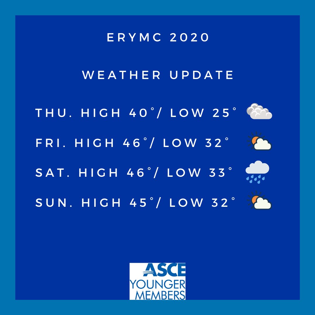 ASCE_YMS's tweet photo. [SWIPE 👈🏽] ERYMC 2020 is officially 3 days away! 🙌🏽

Here are some “Know Before You Go” items from weather, dress code, and agenda to help you plan your trip to Philly! 🧳

@erymc2020

#ERYMC2020 #MRLC20 #MRLCEast #MRLCPhilly #ASCEYMS #YoungerMembers #ASCEMadeMe #ASCE https://t.co/nynVCQciT0