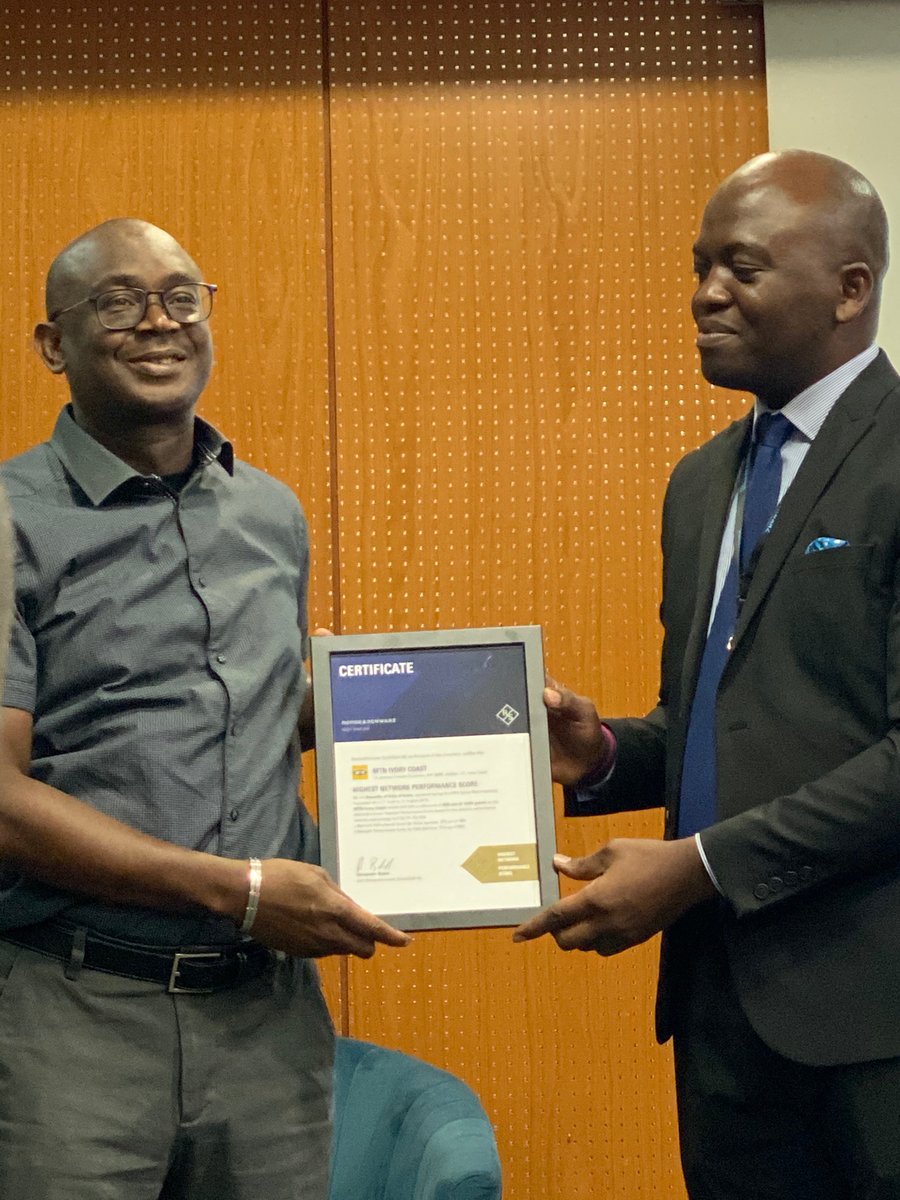 MTNCotedIvoire's tweet image. MTN Côte d’Ivoire, 1er en termes de qualité réseau, voix et data. 
Source: Etudes du cabinet international @RohdeSchwarz 
#Yello #MTNCI #MTNGroup #Best #workhard #appel #Internet #reseau