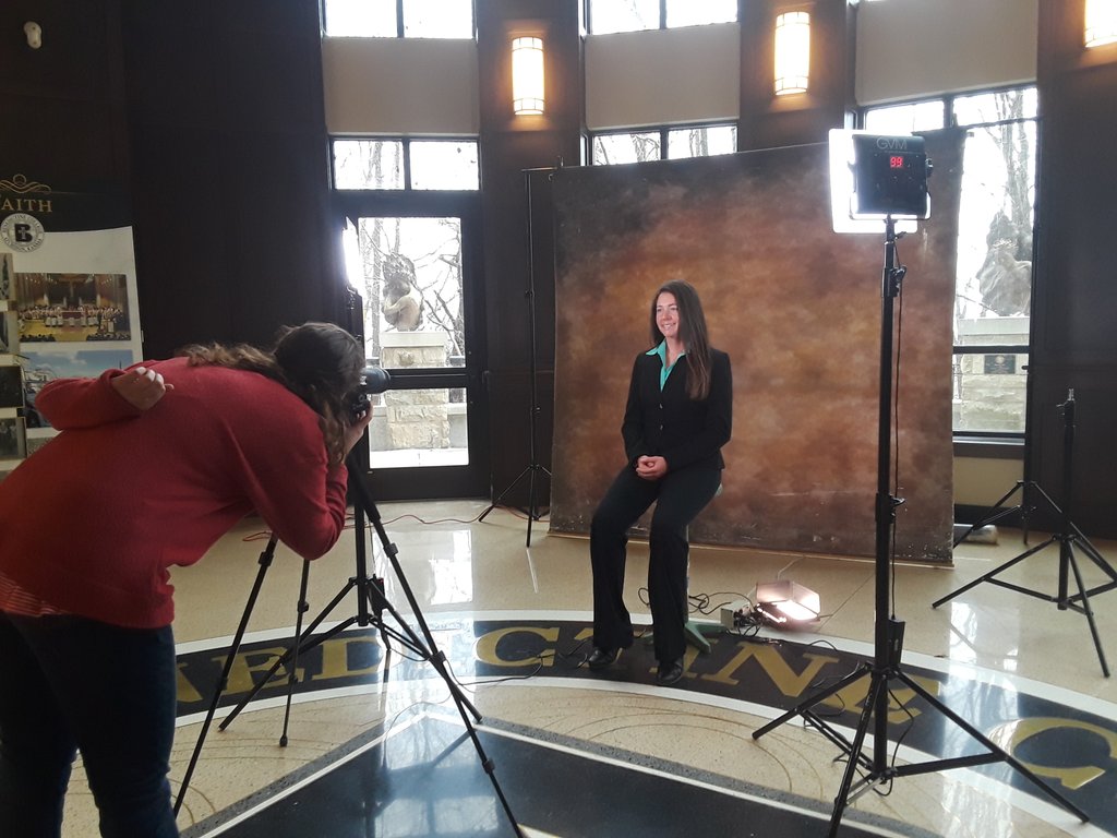 A_Rawson's tweet photo. .@BC_Circuit Yearbook photos being taken in the Ferrell Rotunda till 1pm today. #makeyourmomproud @BenedictineKS https://t.co/ubH6xIQYB5