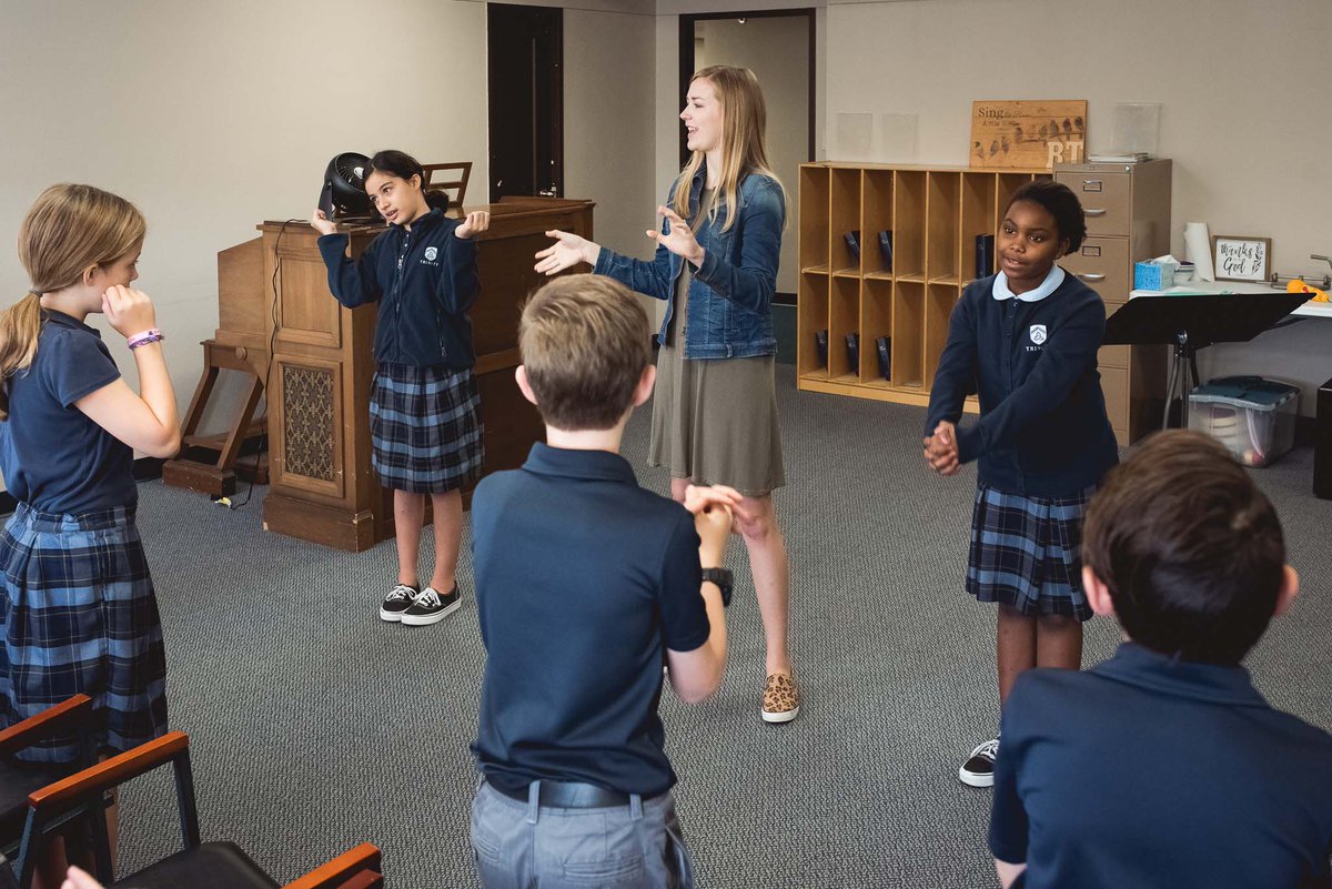 tcshouston's tweet photo. Did you know that music is part of our core classical curriculum?  Every TCS student participates in choir because it is part of a robust classical education.  Not only does it relate to math, languages, and history, but it is also a central way we worship God in community. https://t.co/7tGpyXdyzj