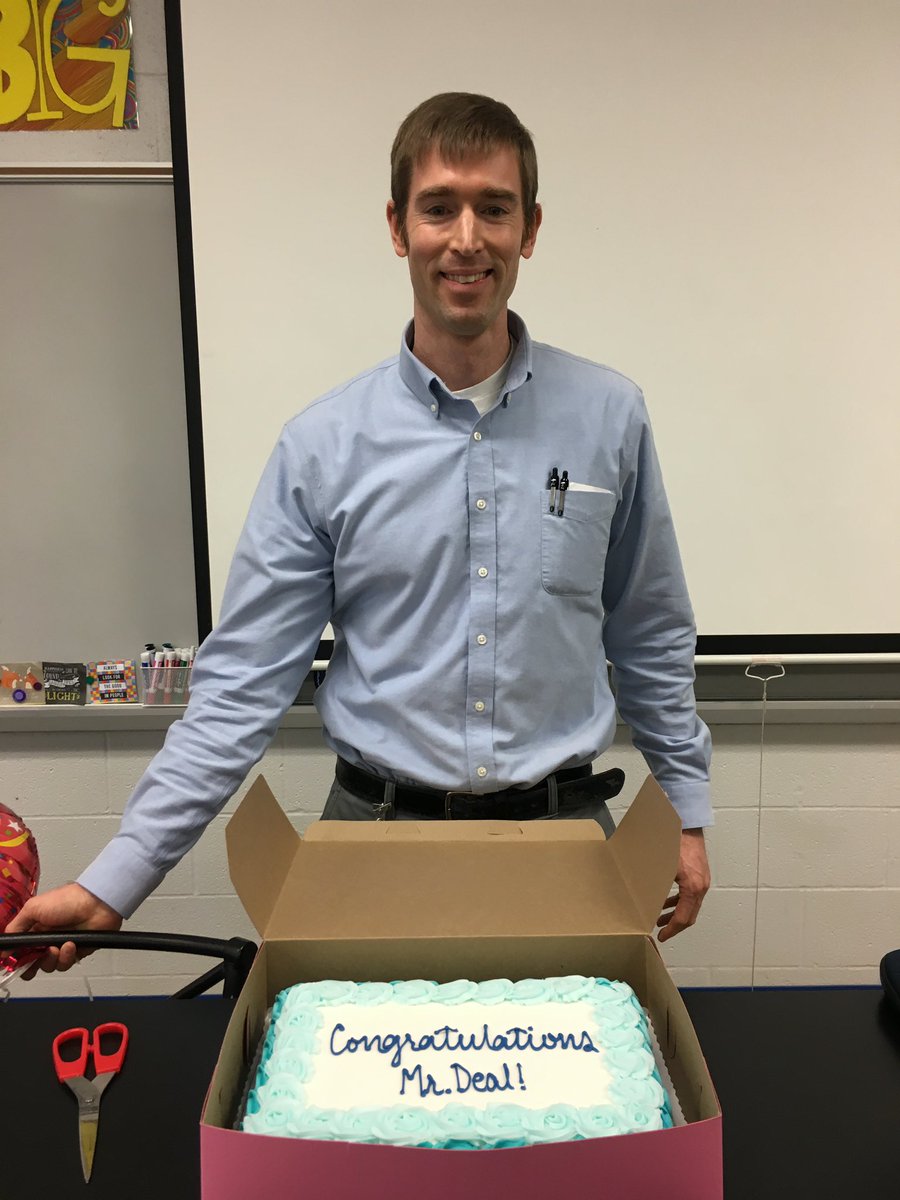 SiegelMiddle's tweet photo. We are SO excited to announce that our own Mr. Deal has been selected as the Rutherford County District Teacher of the Year! He will represent @rucoschools in the region competition! Congrats, Mr. Deal! https://t.co/MD6kjTyFis