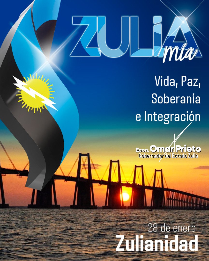 Omar_PrietoPSUV's tweet photo. Somos esa #Zulianidad para la vida, soberanía e integración; que nos une en la diversidad de nuestros rostros, gastronomía, musicalidad y fraternidad, inspirada en nuestro lago. Seguiremos materializando la obra por un territorio de paz para siempre.
#ZuliaMia https://t.co/F6FxJAVTGl