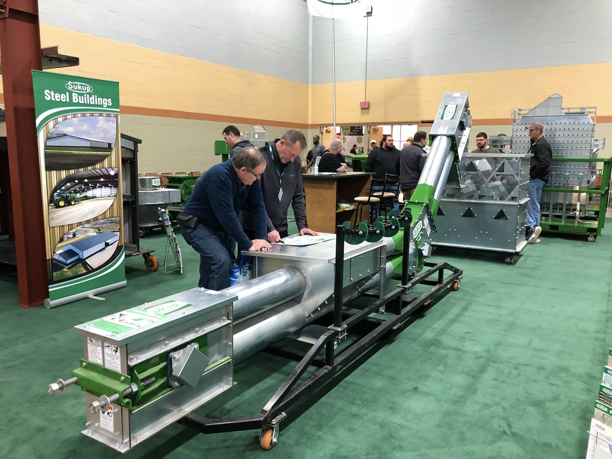 SukupMfg's tweet photo. We are here at the @IAPowerFarmShow - stop by and see us at Booth 2300 / 2400
Our team is here to help you store now and profit later!
#TeamSukup #IPFS20 #3rdLargest https://t.co/pSzJ36YwBD