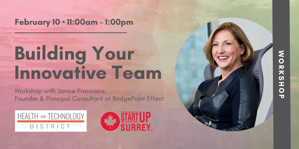 creative_janice's tweet photo. I'm looking forward to presenting @healthtechdist  Can you join us?

Register: https://t.co/ZtgXMpcThG

Co-hosted by: Health and Technology District &amp; @startup_surrey

#vancouverstartup #vancouvertech #smallbusinessbc #surreyevents
#britishcolumbia #bridgepointeffect https://t.co/4oZKC32lcG