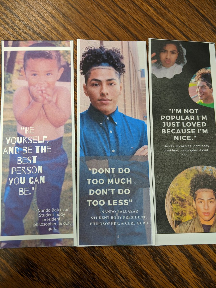 LaVergneLibrary's tweet photo. Get 'em while they're hot! Stop by and grab a @Fernando_4401 bookmark WHILE THEY LAST! #StudentBodyPres #Bookmark #Famous @LHSintheNews https://t.co/zp59OQA3o4