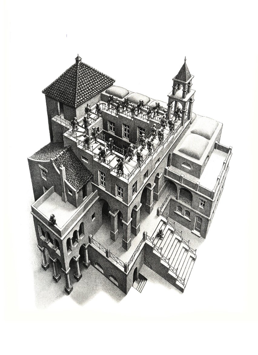 Maurits Cornelis #Escher: Escalera infinita