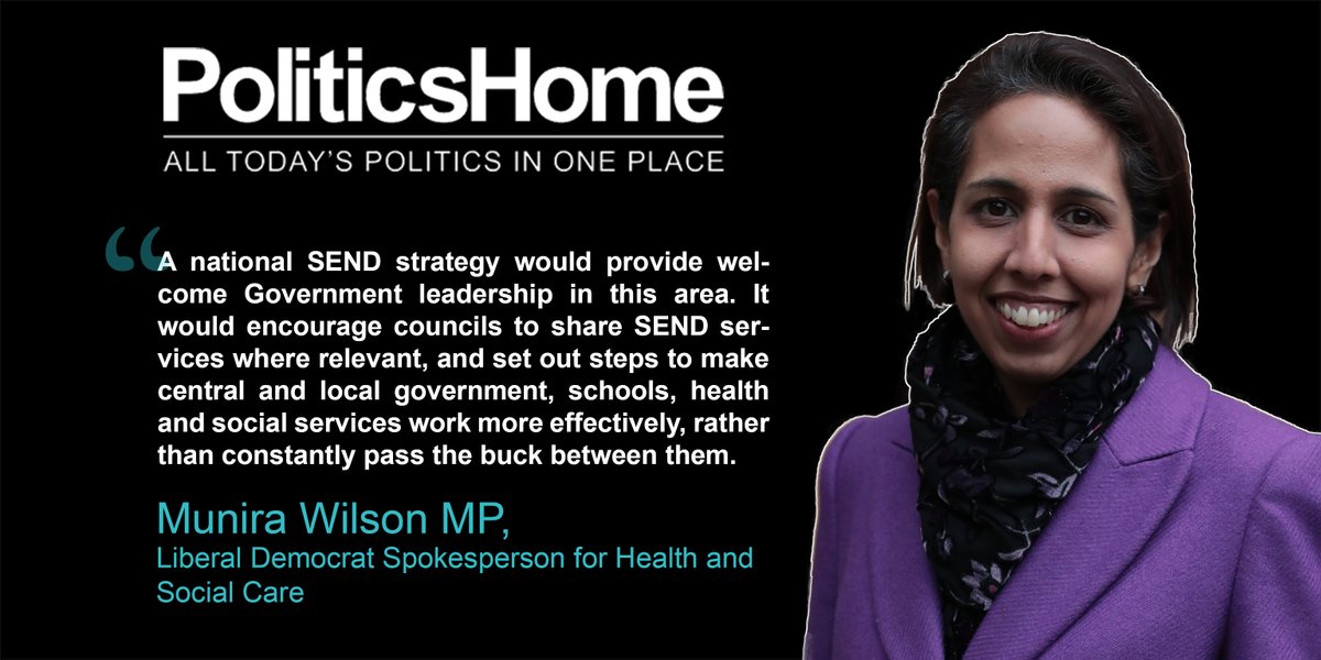 NEW: SEND funding is trapped in a vicious downward spiral, we need a national strategy, writes <a href="/munirawilson/">Munira Wilson 🇺🇦</a> 

politicshome.com/news/uk/educat…