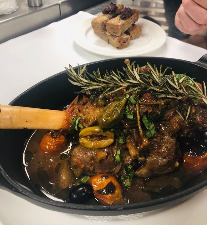 Braised Lamb Shank Provencal - niçoise olives, black olives, fresh herbs, tomatoes &amp; cappers. #BrasserieRuhlmann #Specials #French #Brasserie #RockefellerPlaza #RockCenter #Midtown #NewYorkCity #NYCeats