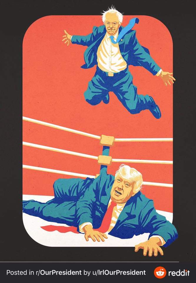 KolePSC's tweet photo. @realDonaldTrump @BernieSanders 
I can't wait for November 2020
#berniebroad #Bernie2020 #ImpeachmentDay #ImpeachmentTrials #Bernie #BernieBeatsTrump #ILikeBernie #MedicareForAll #BernieSanders2020 https://t.co/DMWL4soKNj