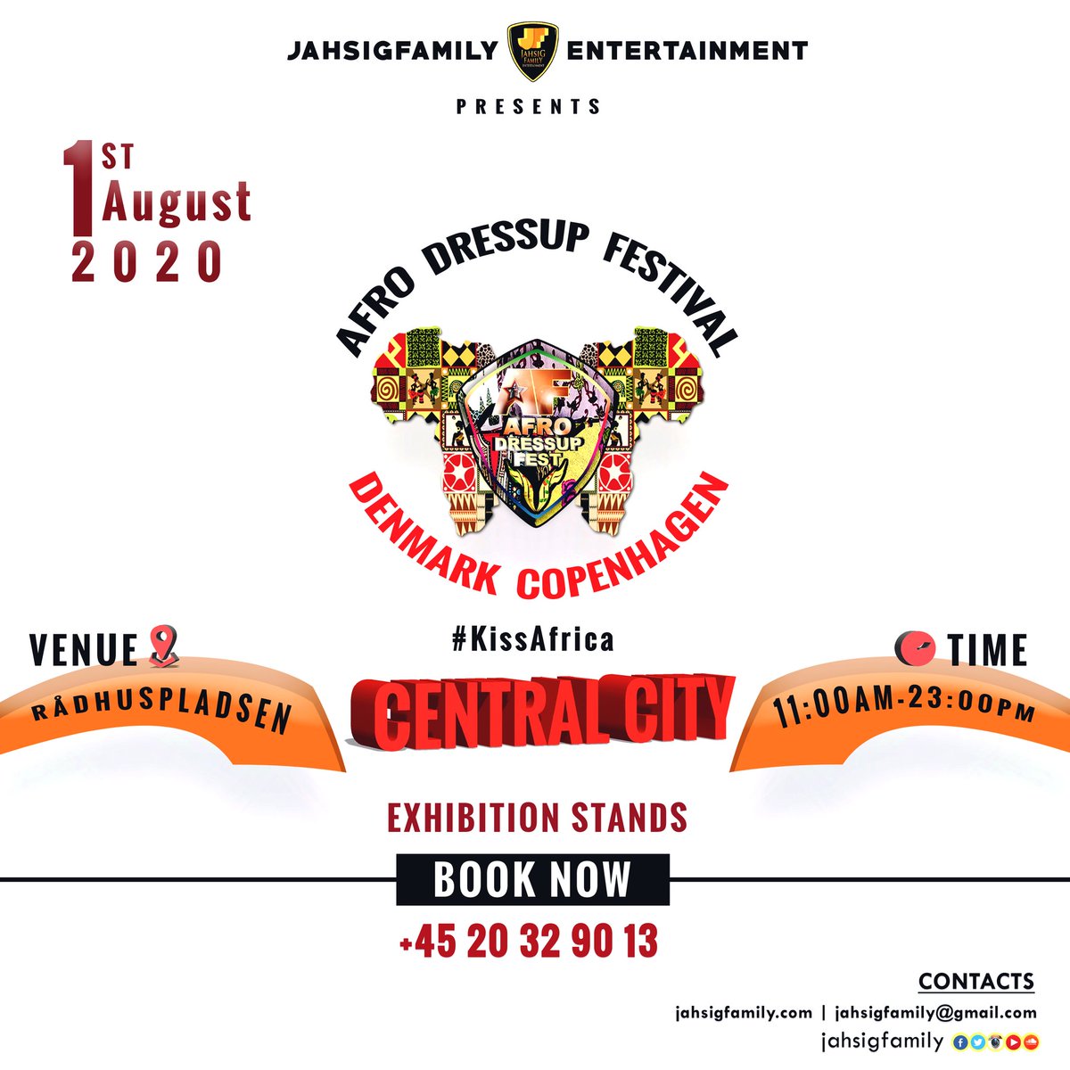 JahsigFamily's tweet photo. AFRO DRESS UP FESTIVAL 2020 DENMARK ELEVATION YEAR.
#Jahsigfamily #JahsigStudios #Jahsigdesigns #Jahsigproducts.
@busysignal_turf @JahsigFamily @sarkodie @kelvynboymusic_ @1RealJoeyB @AgaqueenJahsig @originalkoffee @PopcaanMusic @THEALKALINE https://t.co/S7yzsKiwSz