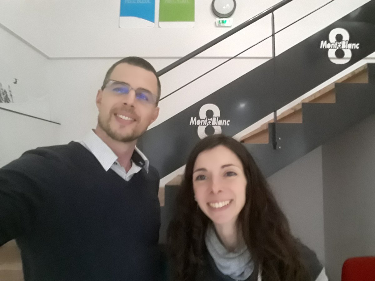 vitivalo's tweet photo. En direct sur @8montblanc #AccesDirect Christine Piot et Gregory Chatel @Univ_Savoie https://t.co/CwdJGZSlfh