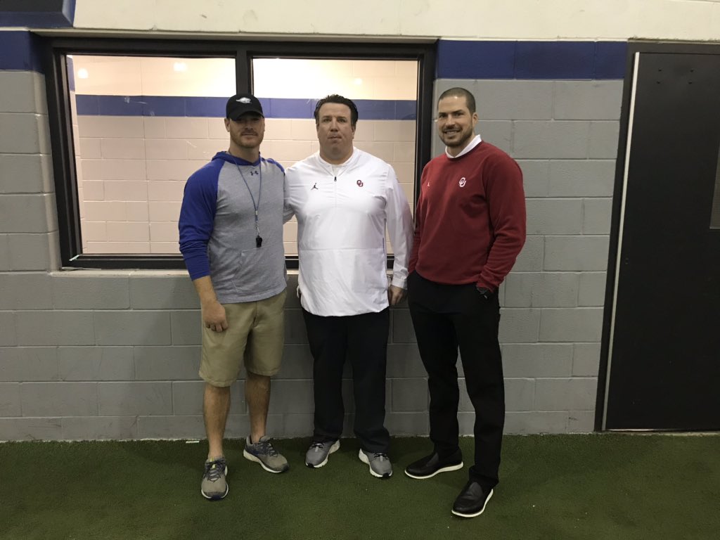 Big Thanks to <a href="/OU_CoachB/">Bill Bedenbaugh</a> and <a href="/CoachGrinch/">Coach Grinch</a> for stopping in at Weatherford and recruitingthe Kangaroos.  <a href="/OU_Football/">Oklahoma Football</a> #RooPride