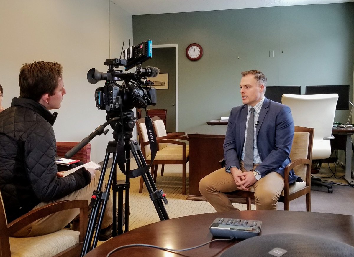 VTLabor's tweet image. Thanks @WCAX_Cutler for swinging by to speak with Acting Commissioner Harrington on our efforts to expand Vermont&apos;s workforce #thinkVermont
