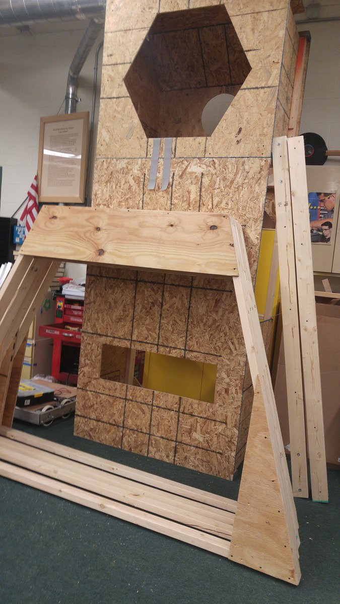 HCRC2544's tweet photo. Week 2 is over, we currently are almost done building the field and are working on design for the robot. https://t.co/IDpNihu70B