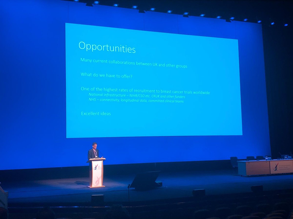 Prof David Cameron from Edinburgh University Cancer Centre closed the #UKIBCS. He highlighted what an important role the UK has played in breast cancer research, and changing how the disease is treated, as well as its strengths in engaging patients with research.