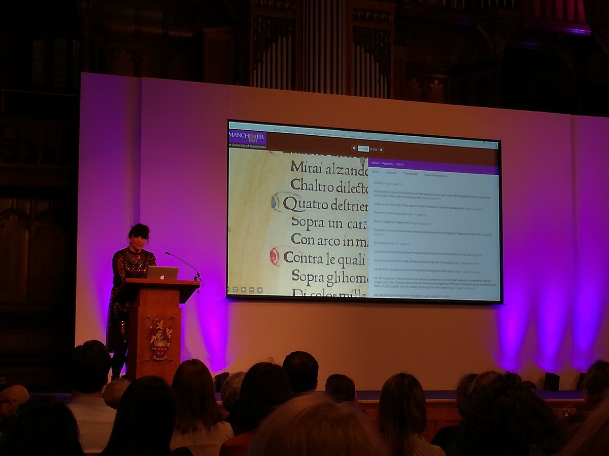 Guyda Armstrong demonstrating the Manchester Digital Collections