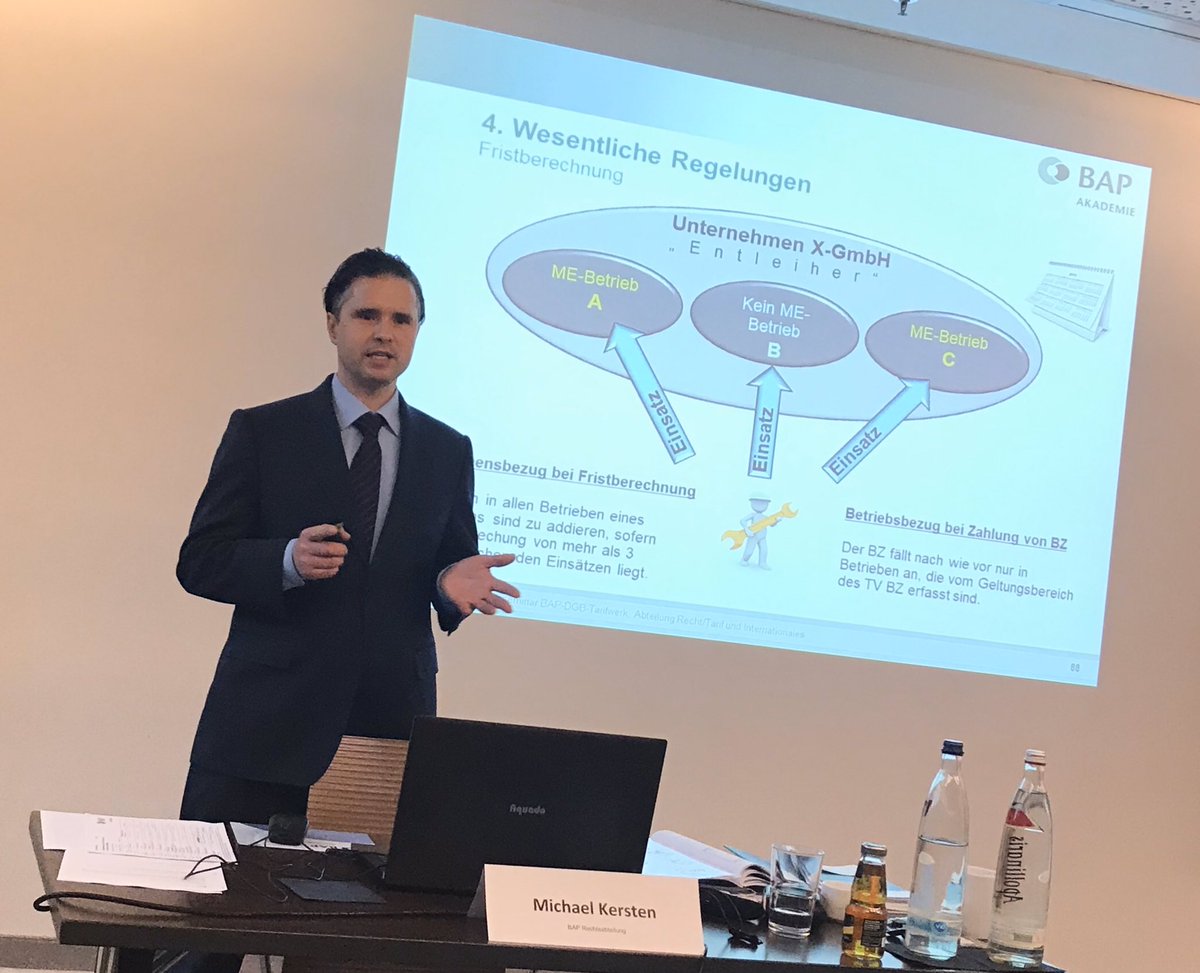 Heute in #Düsseldorf Referent eines ganztägigen Seminars zum #Arbeitsrecht und #Tarifrecht mit 20 Teilnehmern #AÜG #Zeitarbeit #Arbeitnehmerüberlassung @BAP_Berlin  #NRW <a href="/MeliaDusseldorf/">Meliá Düsseldorf</a>