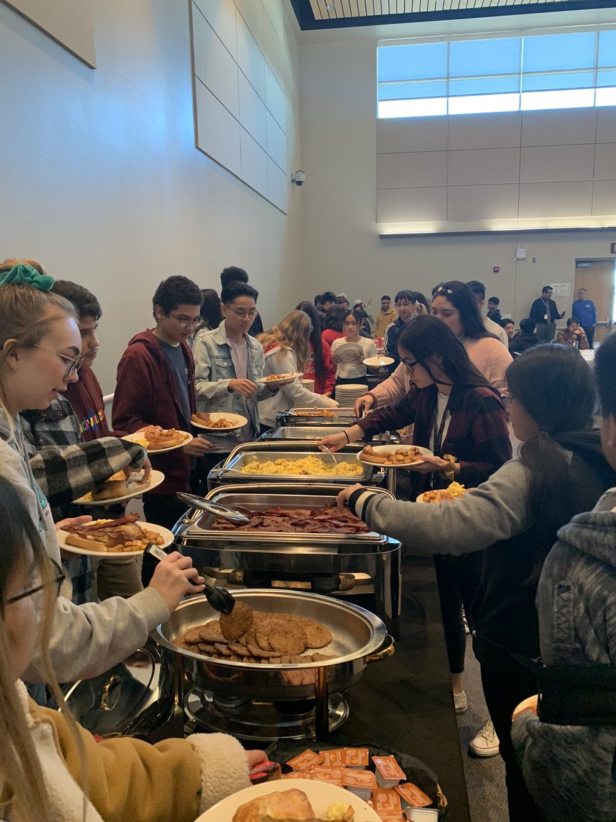Amazing Straight A students enjoying a breakfast buffet provided by our culinary students. <a href="/EasttechtitansC/">easttechtitans_culinary</a>  <a href="/ClarkCountySch/">CCSD</a> <a href="/CCSDMagnet/">CCSD Magnet Schools</a> <a href="/CTEinCCSD/">CCSD #CareerTechEd</a>