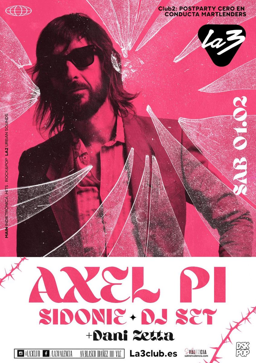 sidonie_'s tweet photo. Axel pinchará este sábado en @La3Club de #Valencia.
Su sesión empezará a las 03.00h y lo tiene ya todo pensado para haceros bailar 🕺

#AxelPiCavallero
@DSKONNECT https://t.co/iOg9XqGfFi