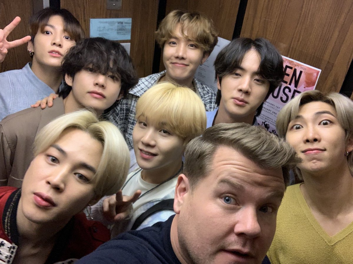 BTS on The Late Late Show with James Corden (2017, 2018 &amp; 2020)