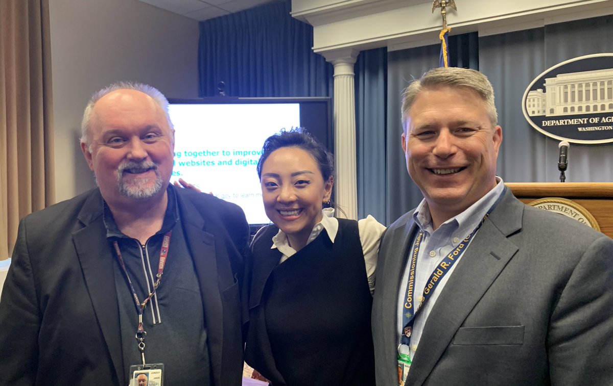 thinkofcharli's tweet photo. Not a goodbye but a see you in a different context to these fearless @USDA #CX leaders leaving government ; who’ve supported the community so hard and so much. Thank you for your service! @dawgboydc @chadfsheridan https://t.co/u92ntPBrnf