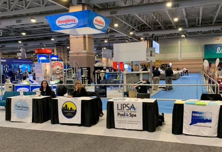 Conspaorg's tweet photo. The 2020 Pool and Spa show is almost open for business. Come and stop to see us and see all of our education opportunities available. We will be located on boardwalk when you walk in to the show! https://t.co/FtasPsByfg