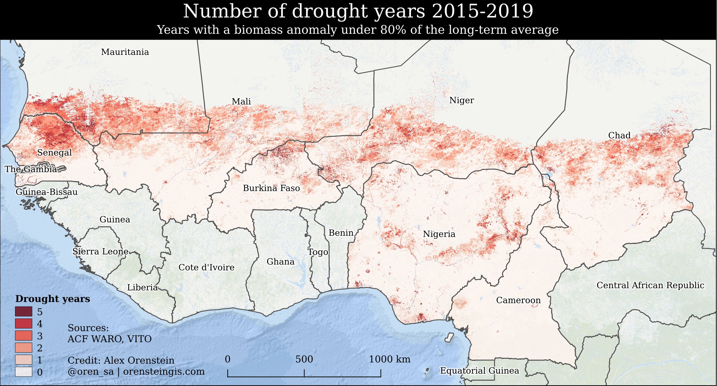 droughts in africa map