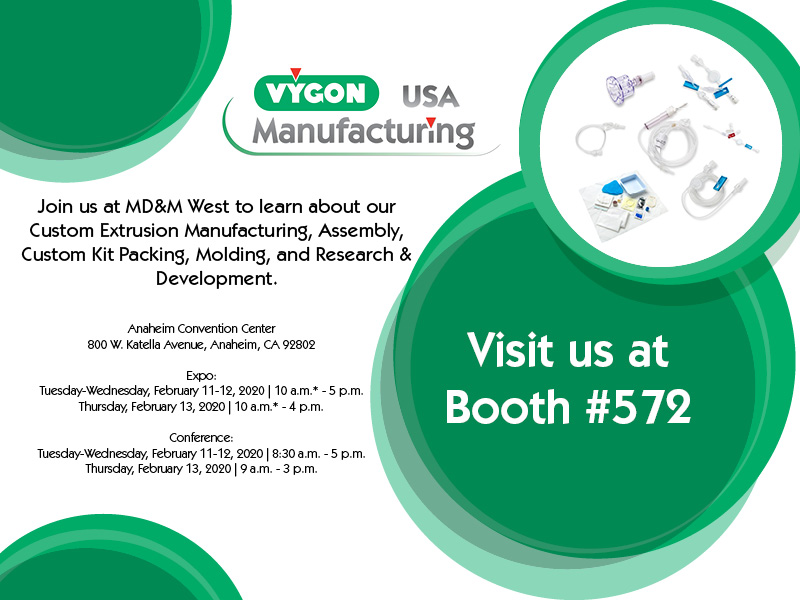 VygonUSA's tweet image. Join us in Anaheim from February 11th-13th at the nation's largest advanced design &amp;amp; manufacturing event, MD&amp;amp;M West 2020! @MDM_Events 

#Vygon #VygonManufacturing #MDMWest2020