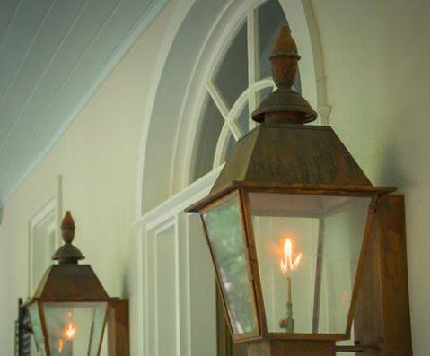 Add a sense of uniqueness into your home, a custom gas lantern for that architectural design! #homedesign