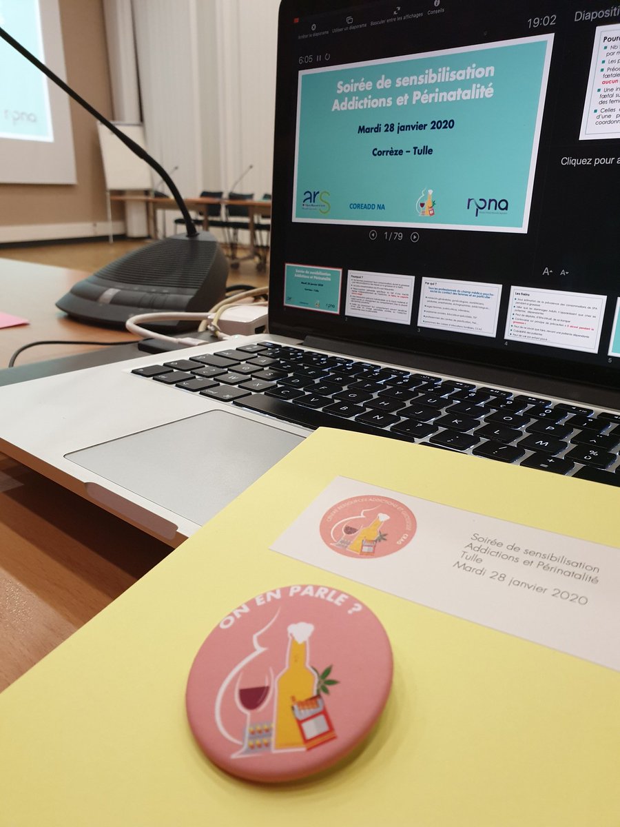 Addictlim's tweet image. Soirée de sensibilisation "addictions et périnatalité" au Conseil Général de Tulle