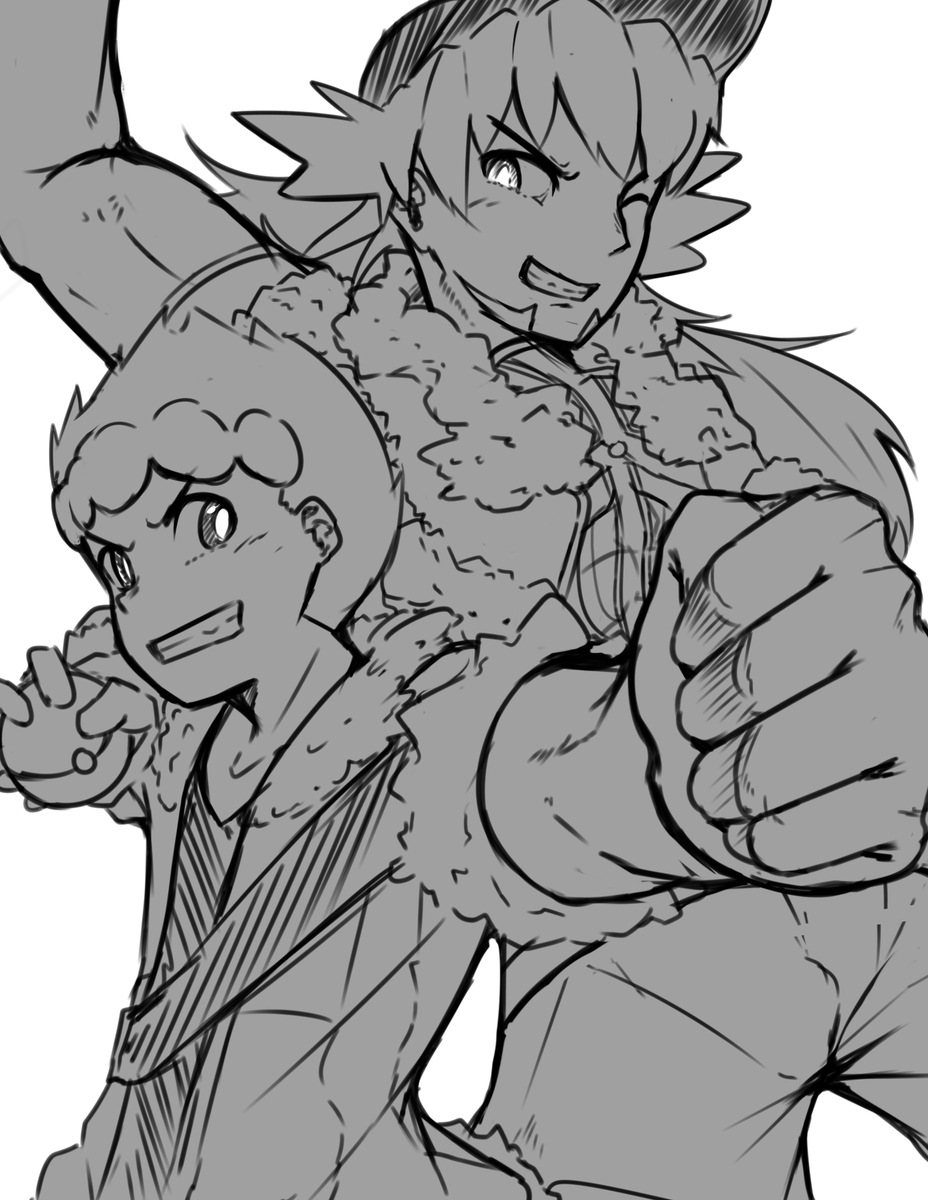 ダンデとホップ
#ポケモン剣盾 #ポケモン 