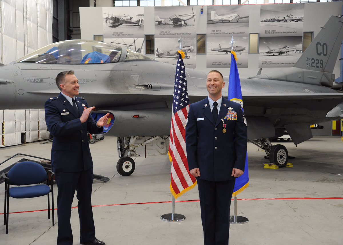 140Wg's tweet photo. Congratulations to our Wing First Sergeant, SMSgt Lucas VanDerWerff on his promotion on Jan 24th! He is our first full-time Shirt and we’re definitely getting our money’s worth out of him! @140wg #140wg #firstsergeant #coang #airforce #firstshirt #ang #cong1860 #airnationalguard https://t.co/iU9I3D8MyV