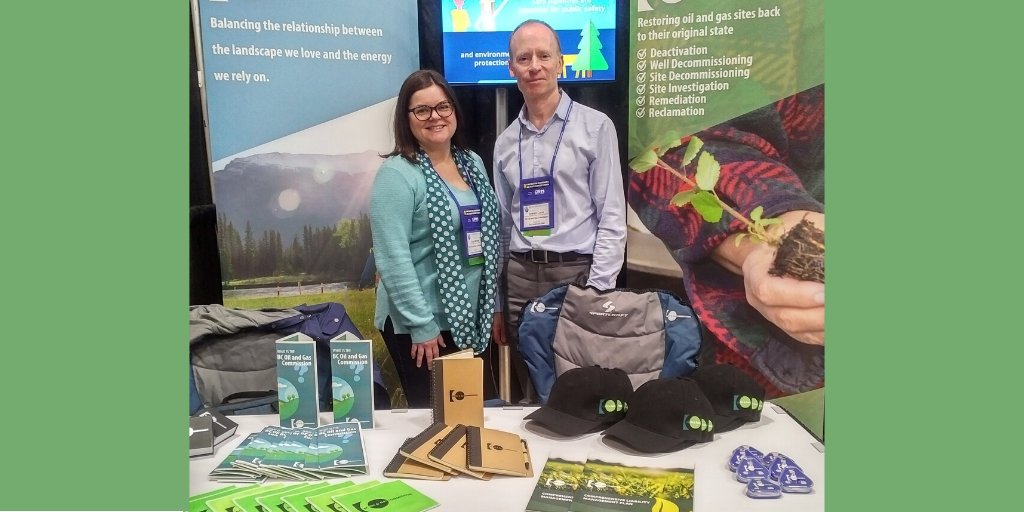 Our booth at the BC Natural Resources Forum is all set up and Amy and Graham are excited to chat tomorrow about our role in regulating the energy industry. Come on down and join the conversation! #BCNRF20 #trustedregulator