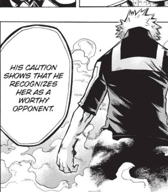 The sports festival moment, I think we all know very well so I won't go into much detail, but I will say this is my favourite moment for them tbh, just Aizawa not hesitating to state what was really happening in the fight. Which links in with his interview after bkg's kadnapping