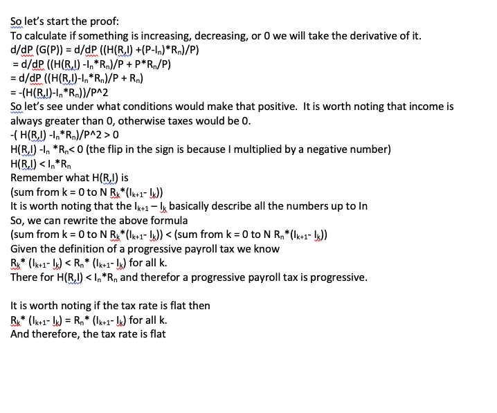JordanLurking's tweet photo. I’ve been in enough discussions with the #YangGang where they have claimed a payroll tax is actually regressive.  And since they are the #Math people, I figured I’d put my degree in mathematics to good use.  So, I created a comprehensive proof on the subject. https://t.co/jhhW8mG70d