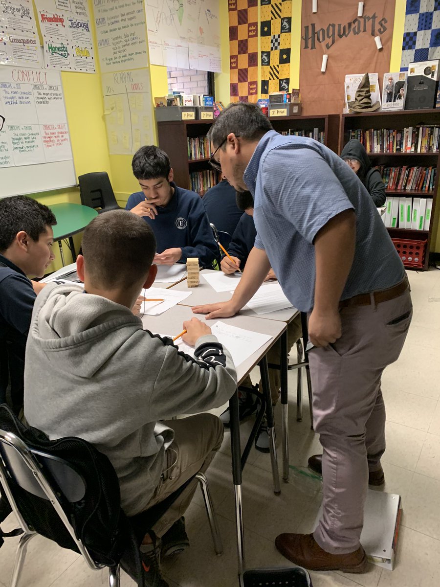 edison_school's tweet photo. Mr. Davila @Navatis1931 showed today why he is our January Teacher of the Month. Student’s reviewed for the Snapshot 2 by playing Jenga and answering STAAR aligned questions. #snapshotready @LopezprinciPAL @HISDEastArea @HISDLIM https://t.co/Mx36Ntn4kC