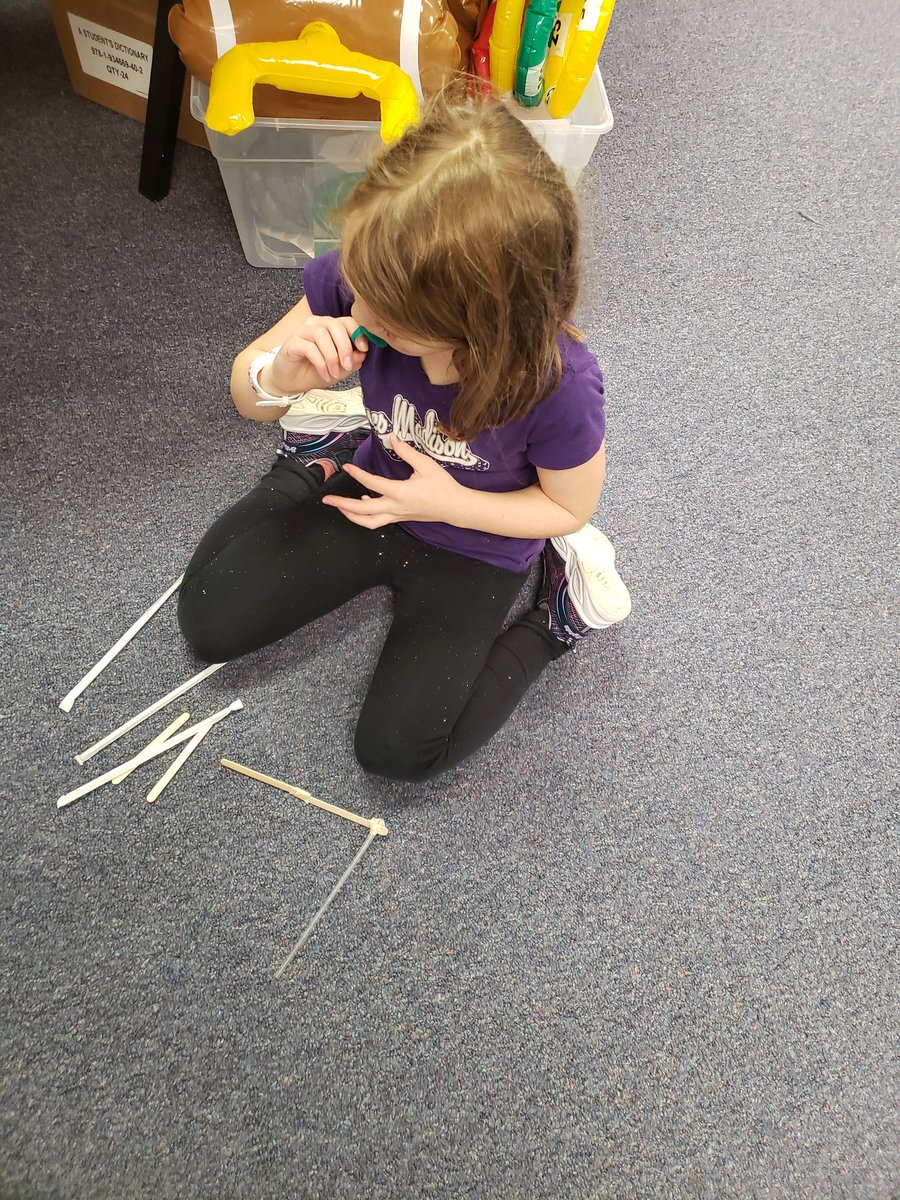 wsmithpes's tweet photo. Football day is always fun before the Super Bowl! From games in math to following directions on making a paper football in reading. We ended the day building uprights. #plainstigers #tlap https://t.co/pBEKD9oCyU