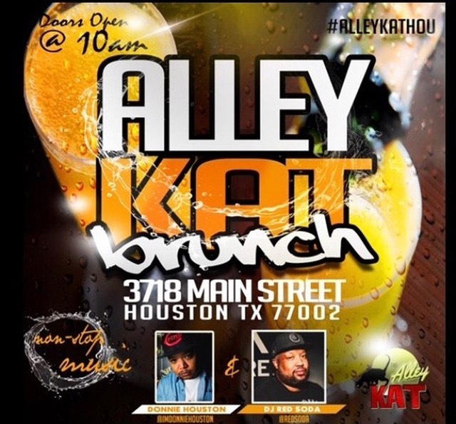 AlleyKatHOU's tweet photo. THIS SUNDAY:: Brunch @AlleyKatHOU
Make plans to join us Sunday for brunch and stay for the the BIG GAME! Resident DJs @redsoda + @ImDonnieHouston will be in the building! Doors open at 10am.
#alleykathou #bar #lounge #brunch #cocktails #superbowl #sundayfunday #midtownhouston https://t.co/zMjMfQLPQC