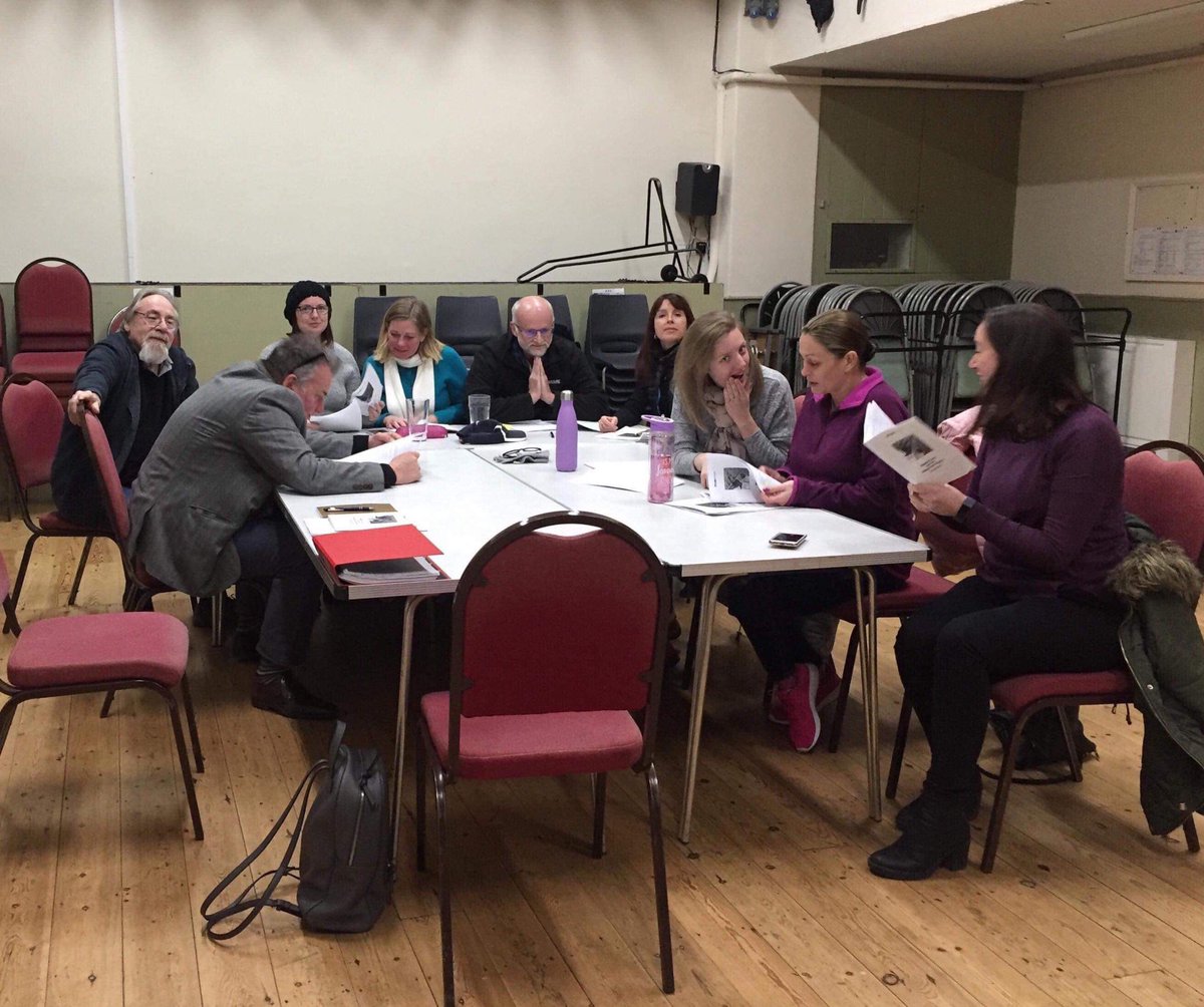 Rehearsals have started for our latest production 'Agatha Crusty and the Village Hall Murders' #amateurdramatics #murdermystery #southcerney